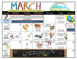 March Calendar